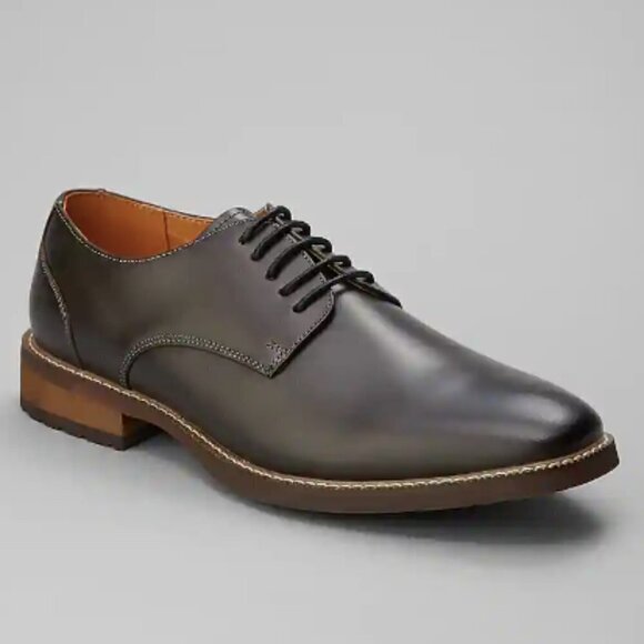 Joseph Abboud Thorton Leather Plain Toe Gray Oxfords Men's Size 10.5 - Picture 1 of 7
